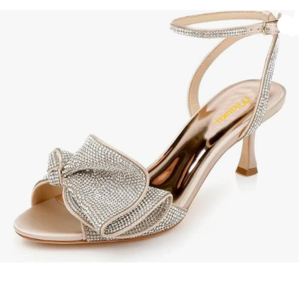 Elegant Silver Women's Formal Heels